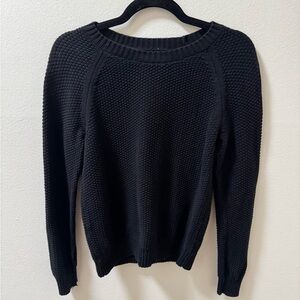 LOFT Black Textured Women's Sweater Size Extra Small